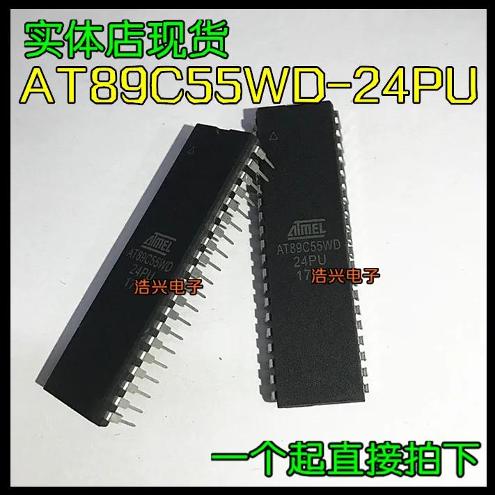 10pcs  ο AT89C55WD-24PU 89C55DIP-40,